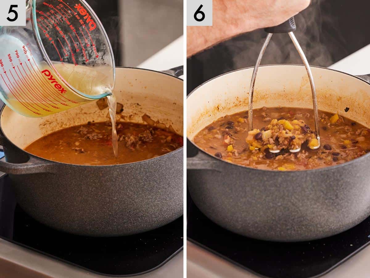 Cozy Butternut Squash Chili in a bowl