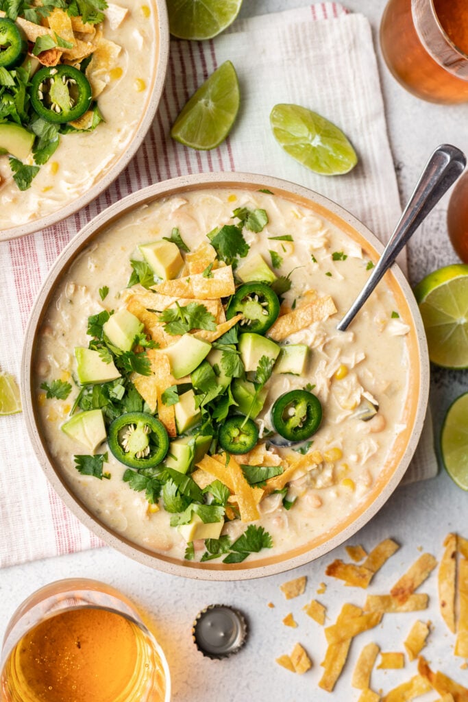 Creamy White Chicken Chili ingredients