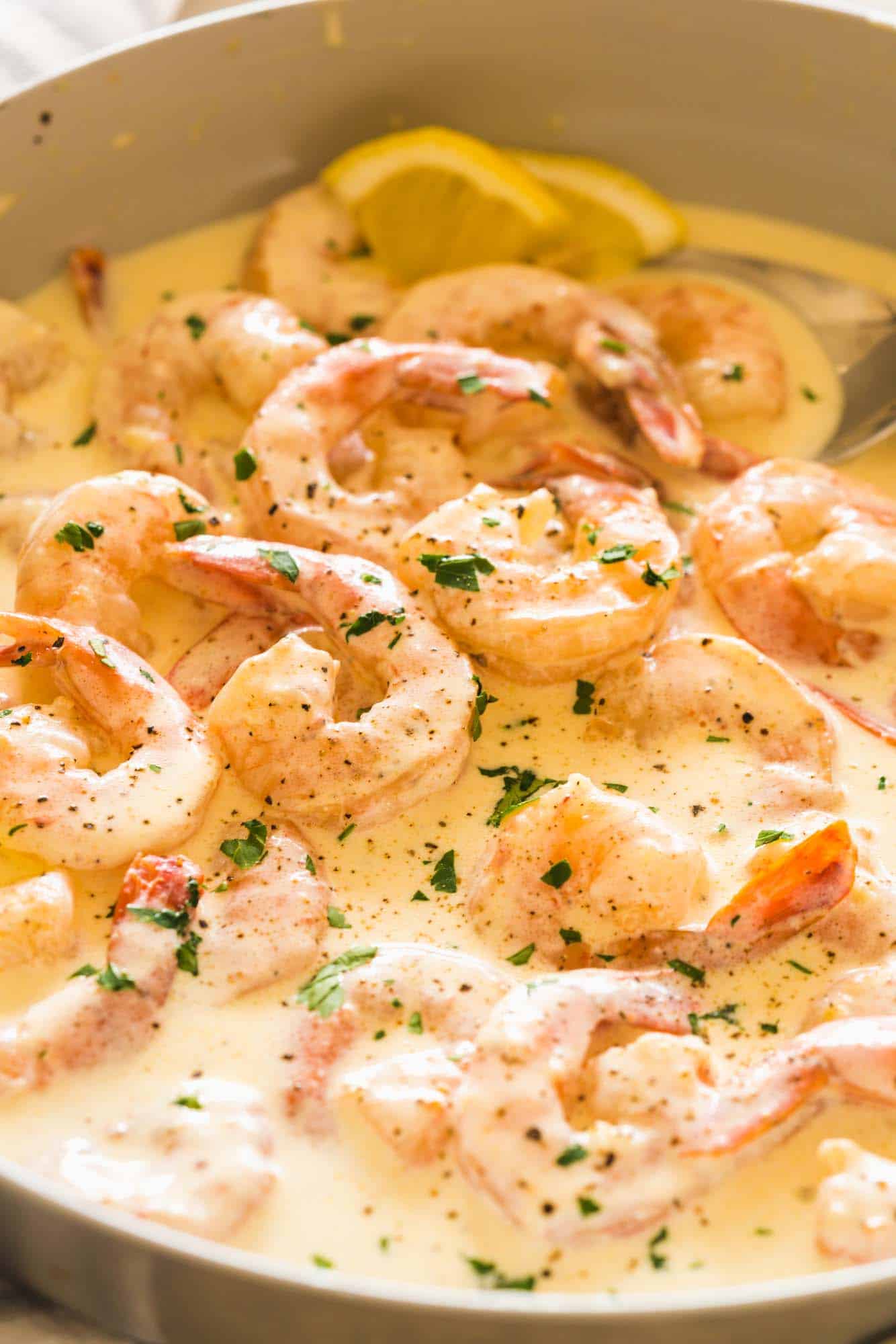 Cooking Creamy Garlic Shrimp