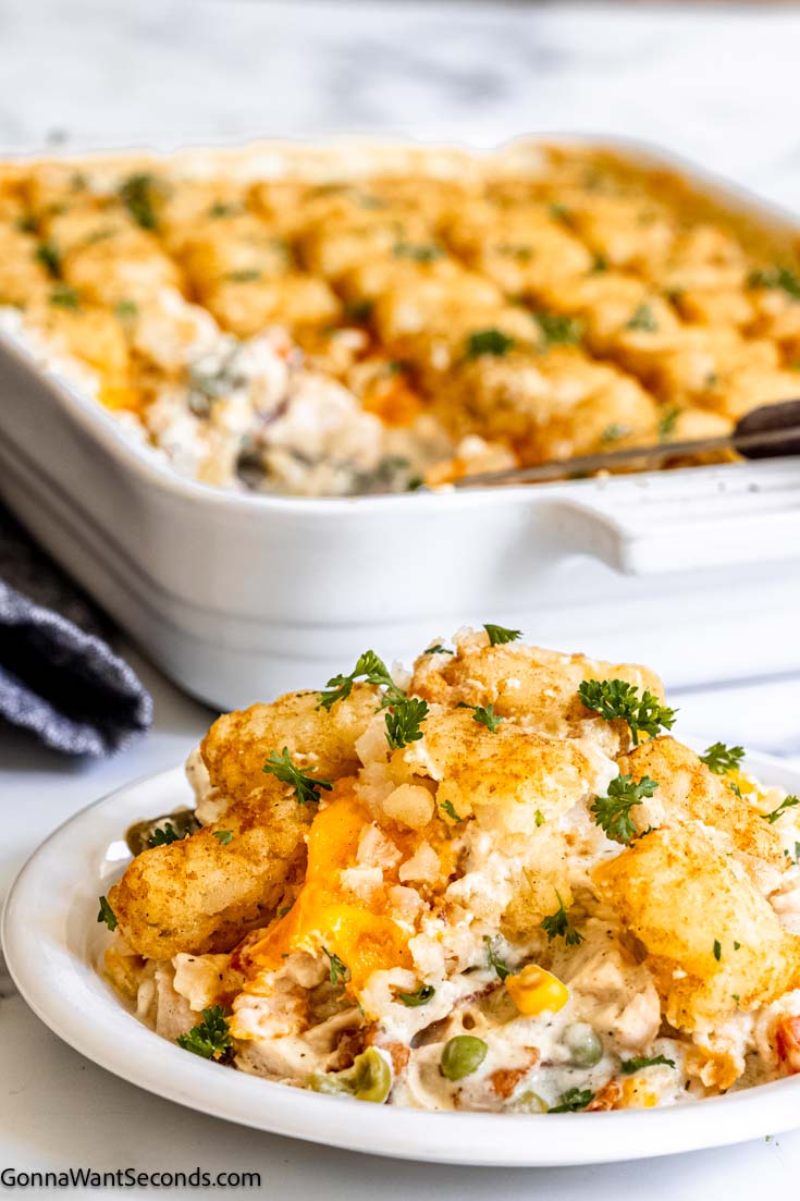 Cracked Out Chicken Tater Tot Casserole