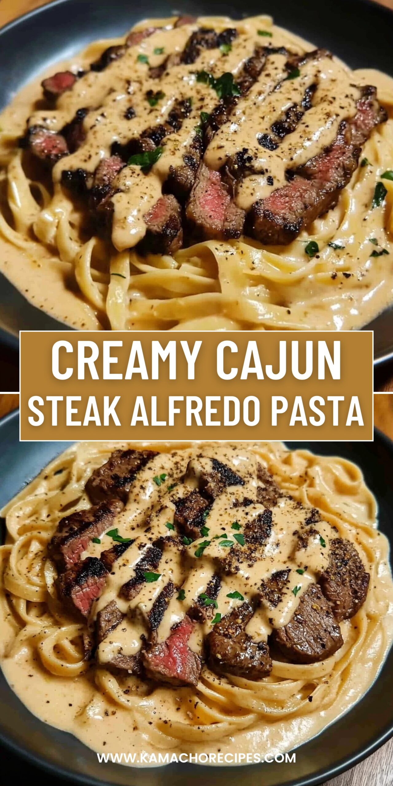 Steak and pasta ingredients