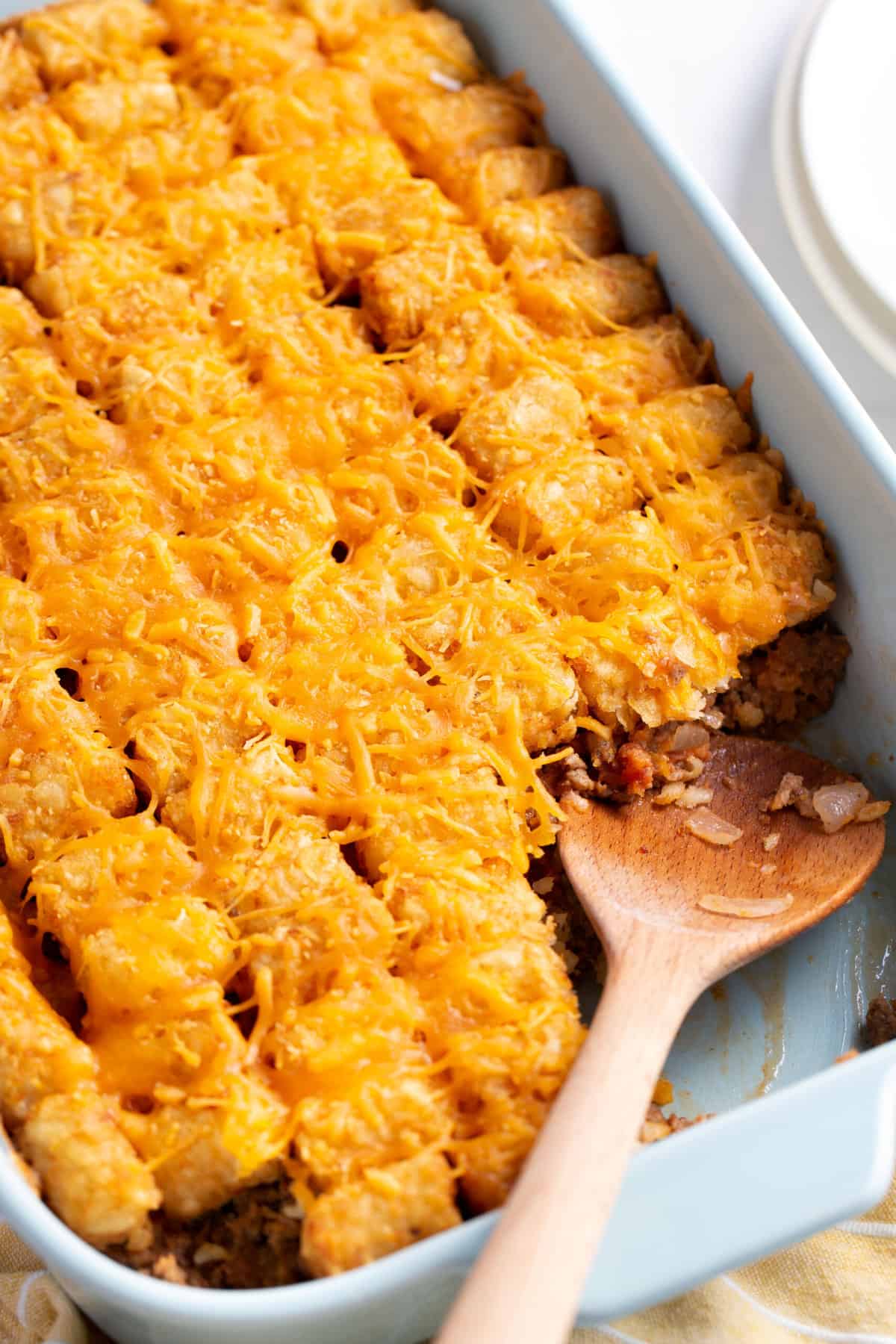 Ingredients for Cheeseburger Tater Tot Casserole