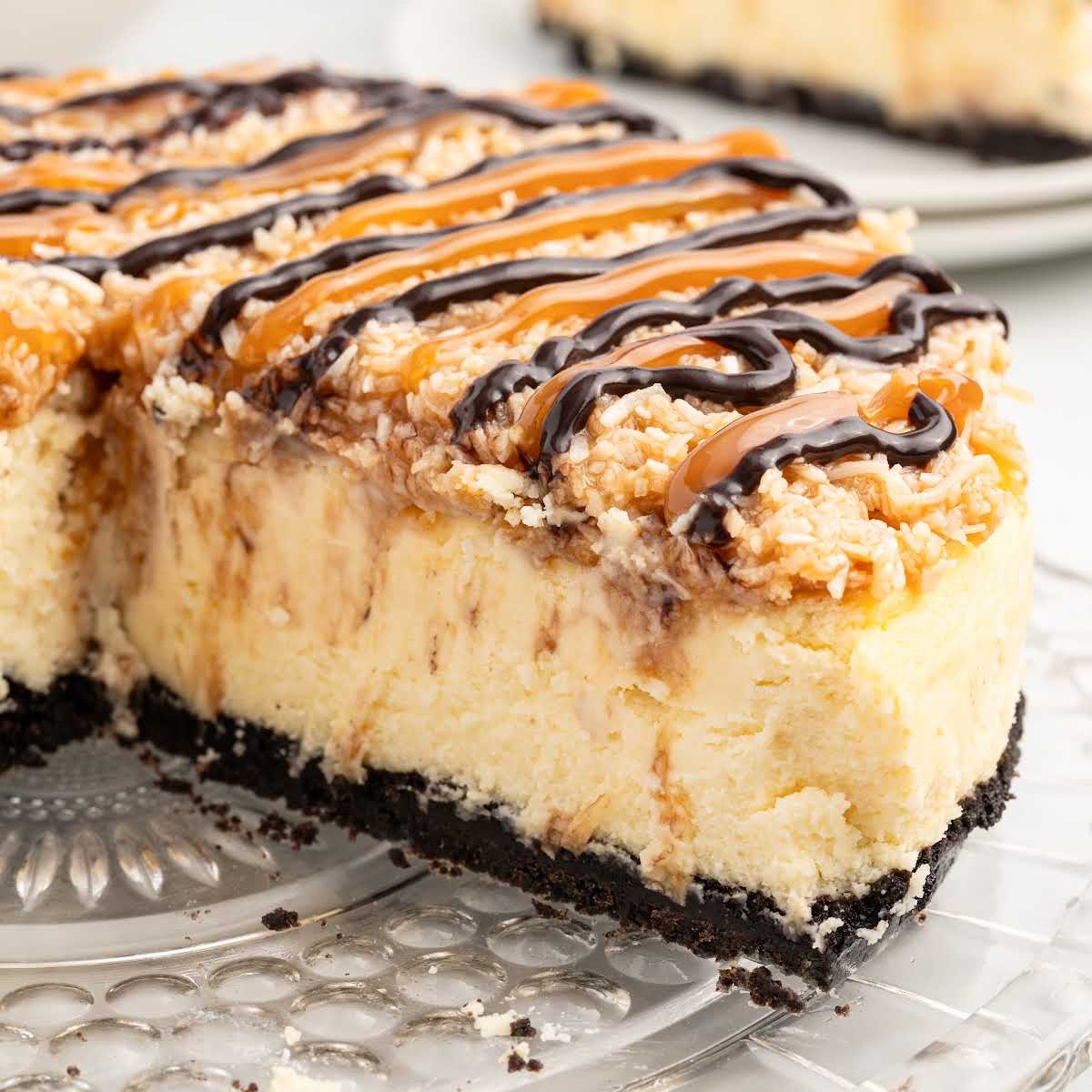 Full Samoa Cheesecake