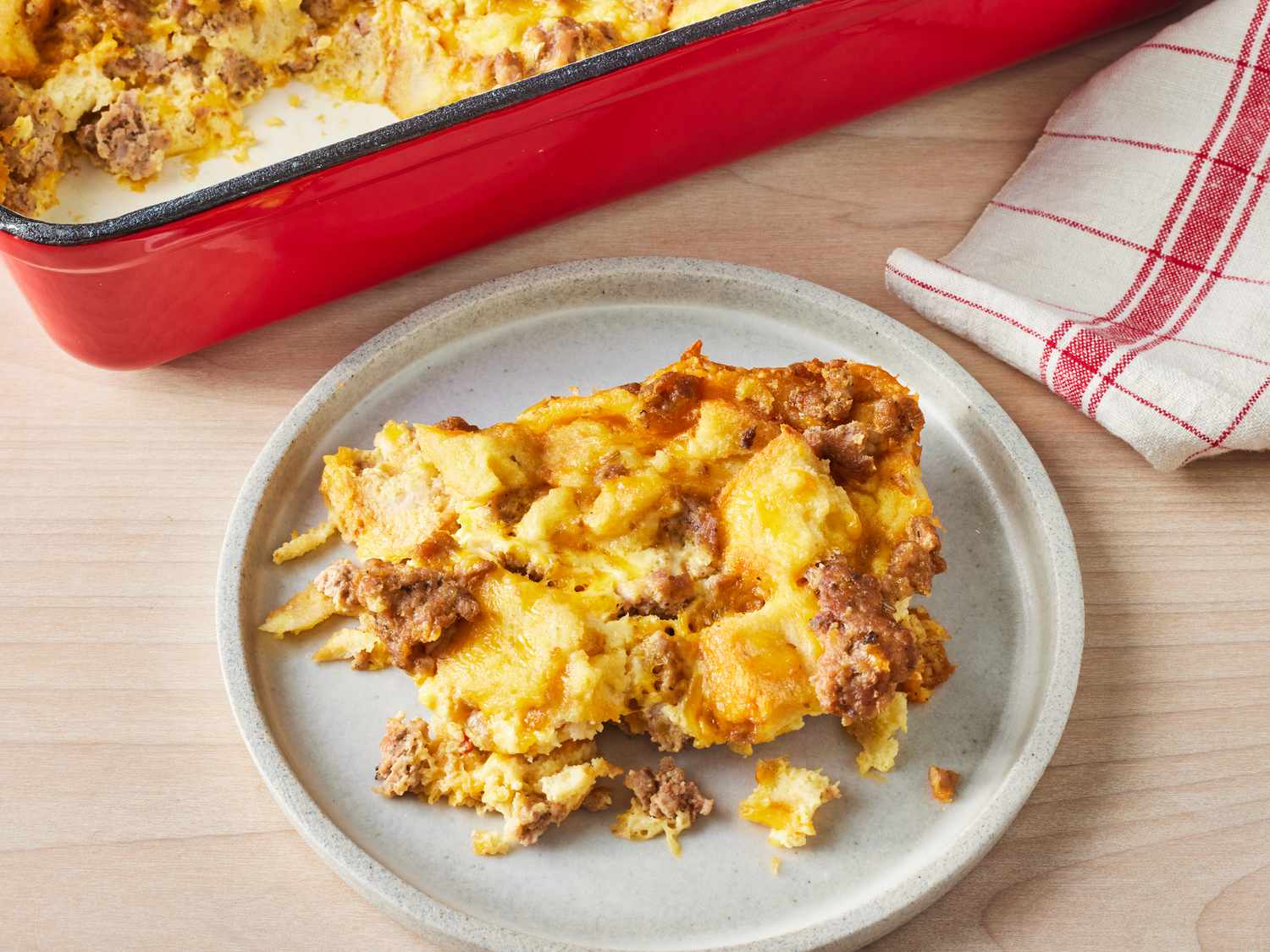 Savory Breakfast Sausage and Cheese Casserole Image 4