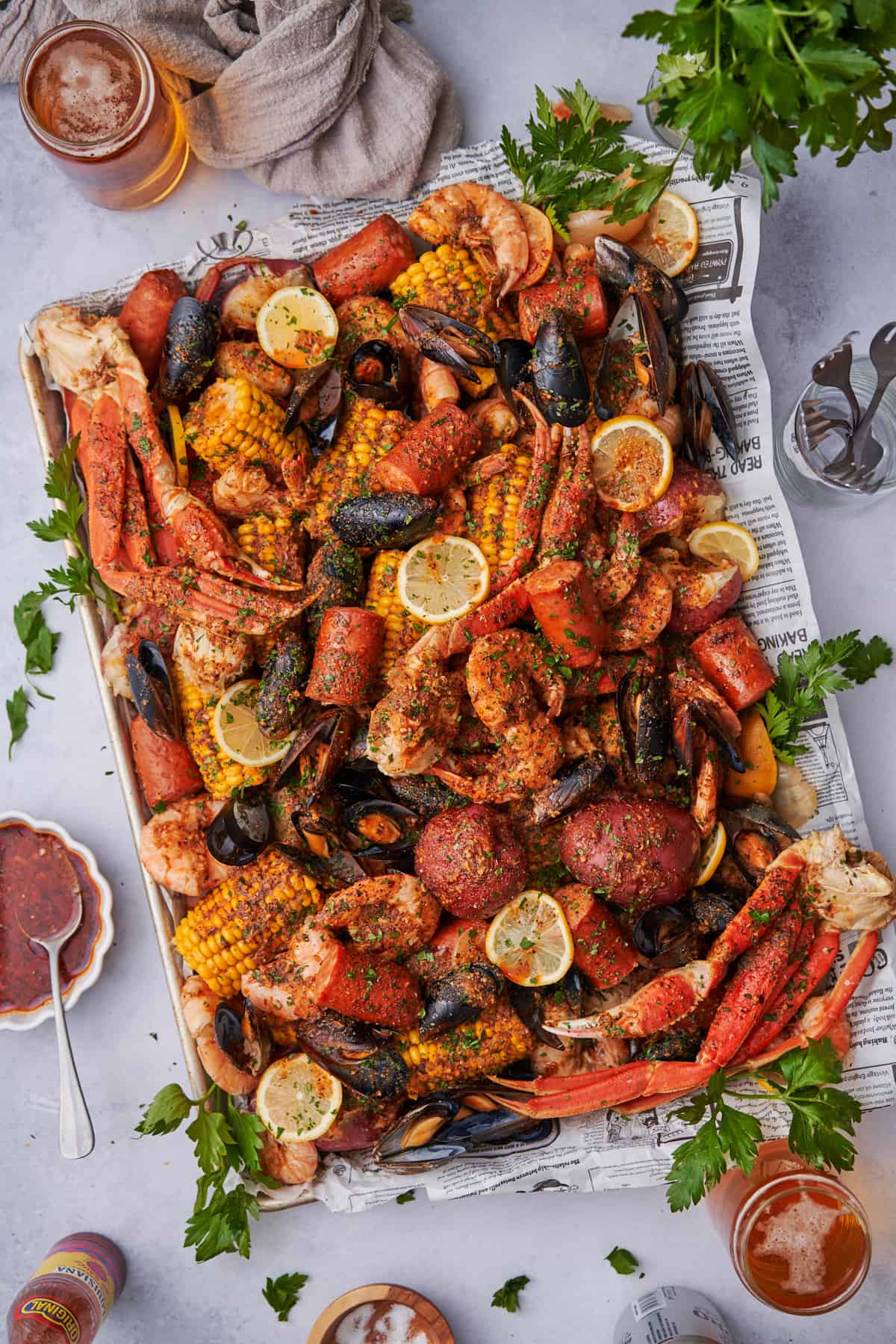 Seafood Boil Presentation