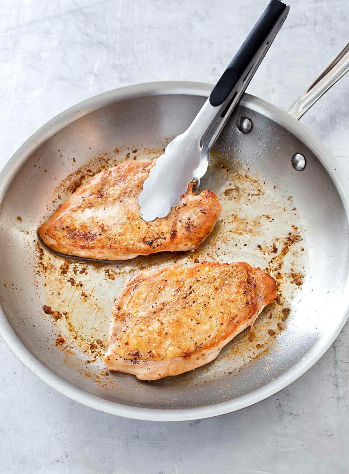 Searing Chicken Process