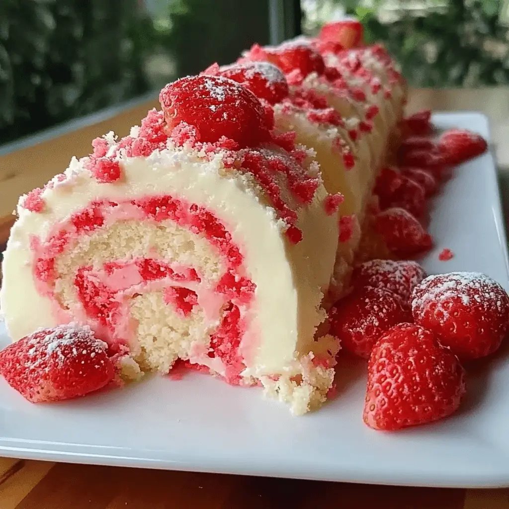 Strawberry Shortcake Cheesecake Rolls ingredients