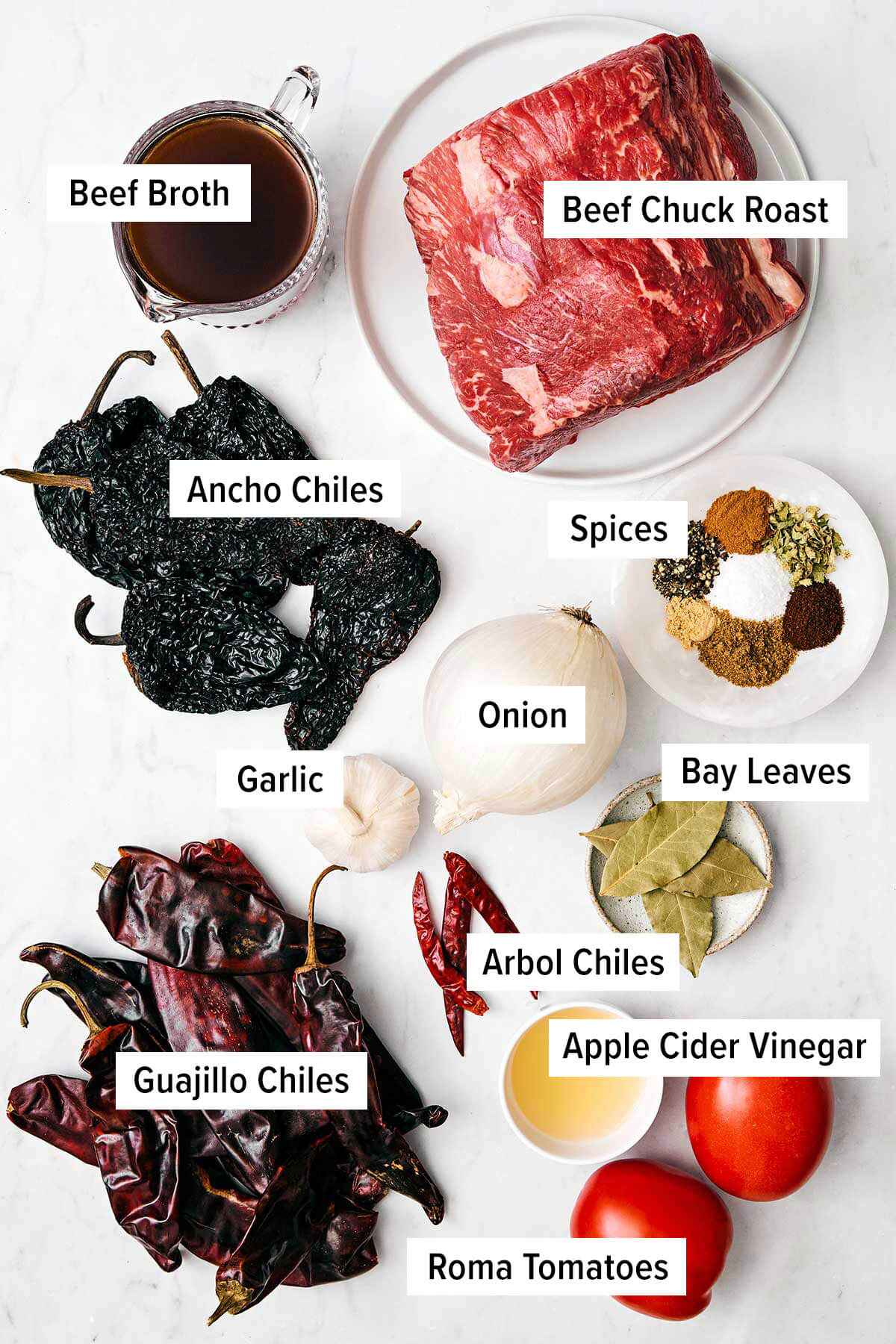 Birria Slow Cooker ingredients