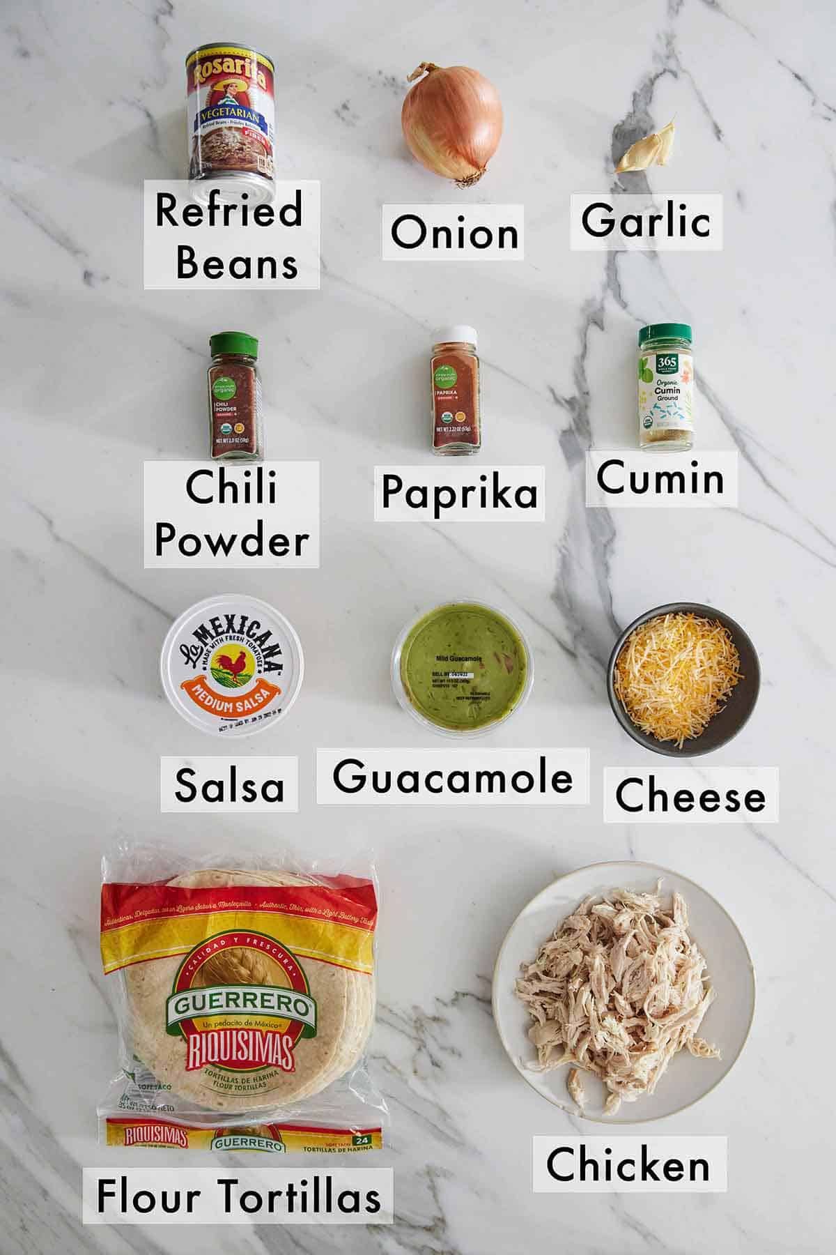 Chimichanga ingredients