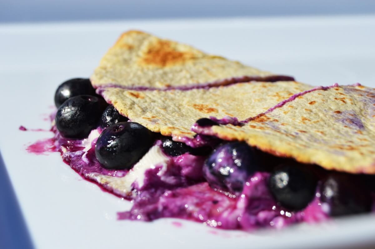 Blueberry Quesadilla