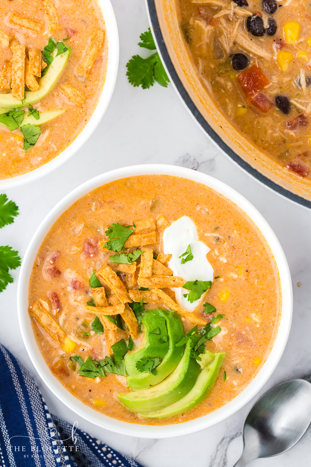 Finished Chicken Enchilada Soup