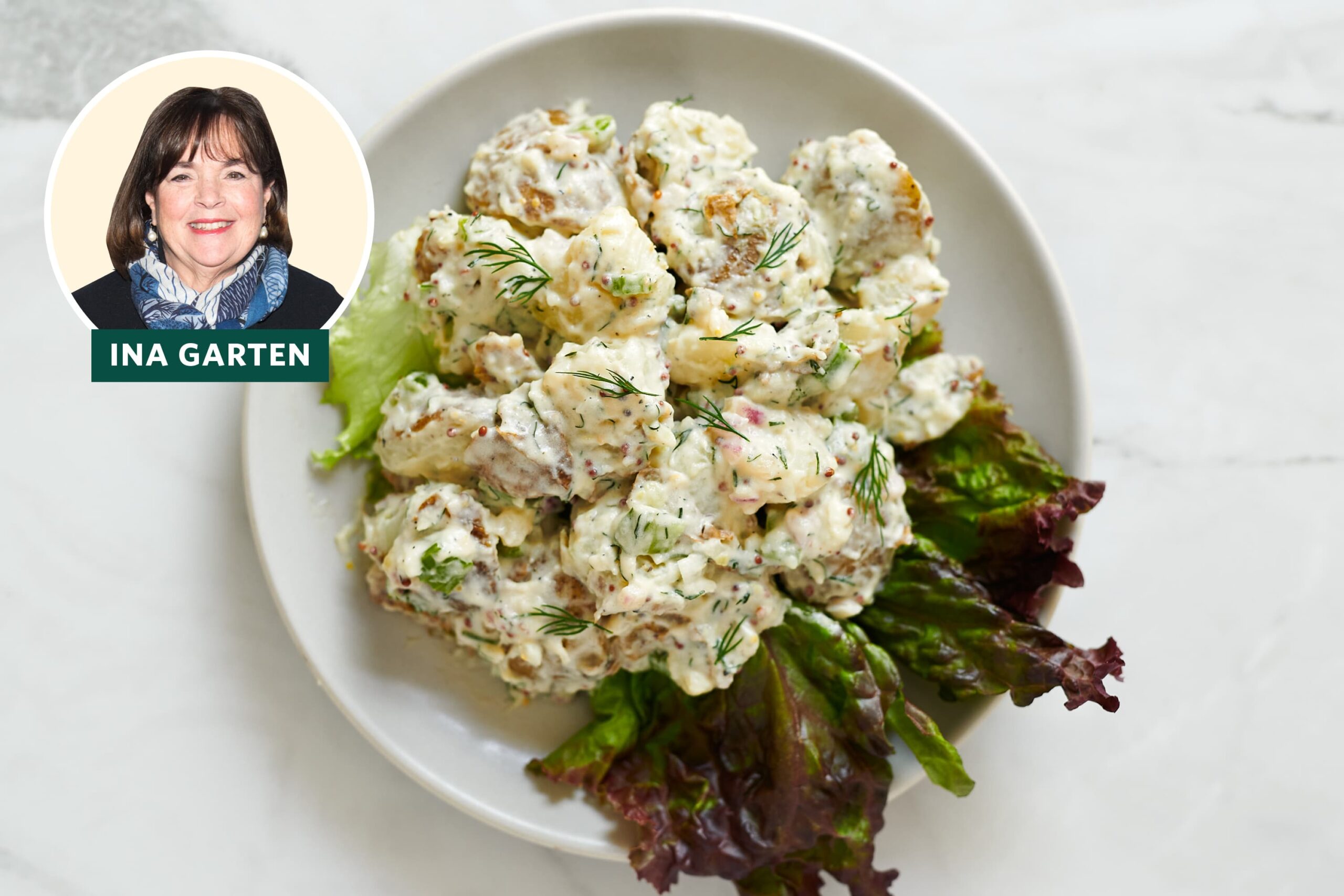 Cooking process of Ina Garten's Potato Salad