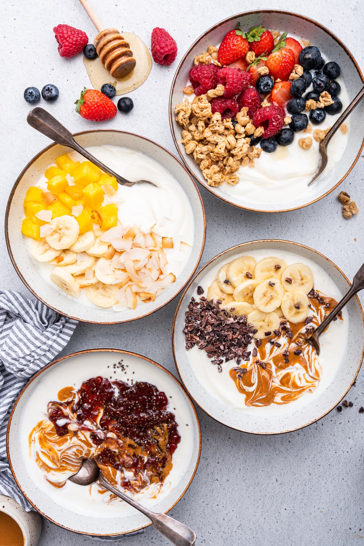 Fall Yogurt Bowls ingredients