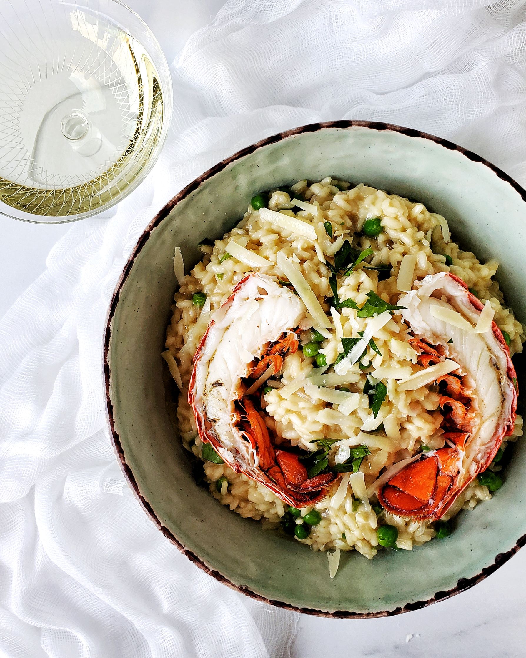 Lemon Butter Lobster Risotto