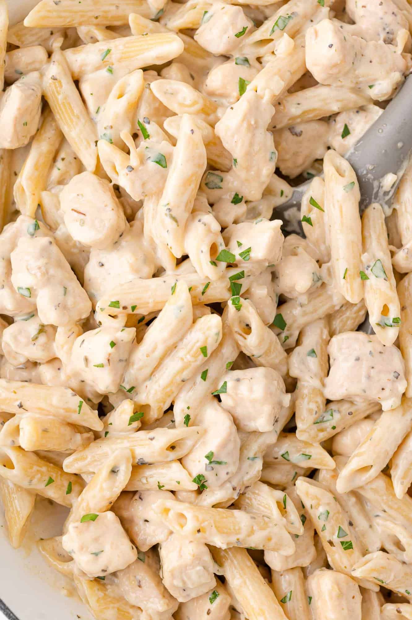 Creamy Parmesan Chicken with Penne