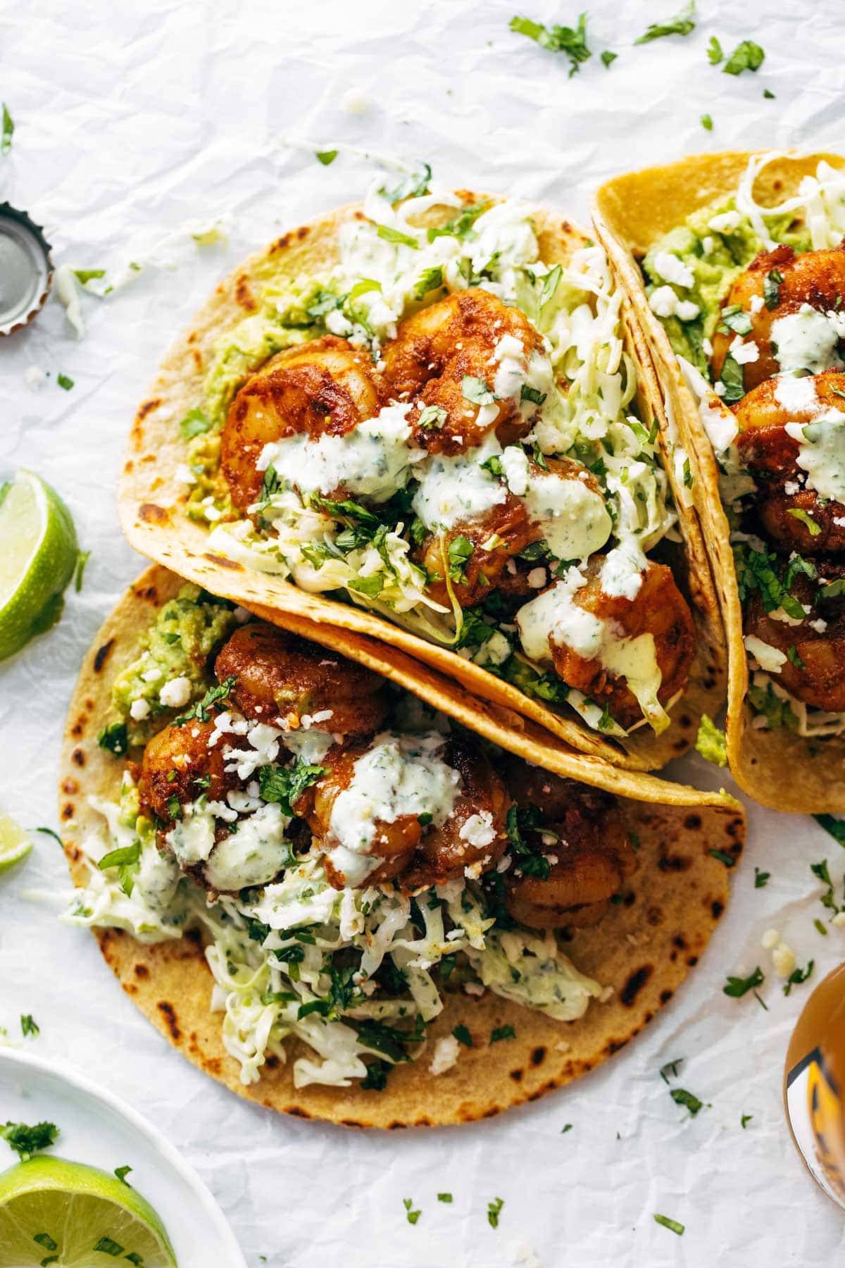 Cilantro Lime Shrimp Tacos