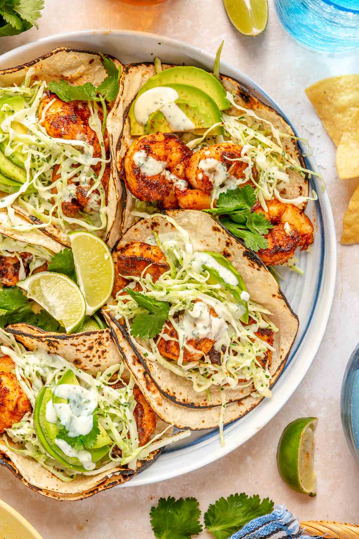 Cilantro Lime Shrimp Tacos