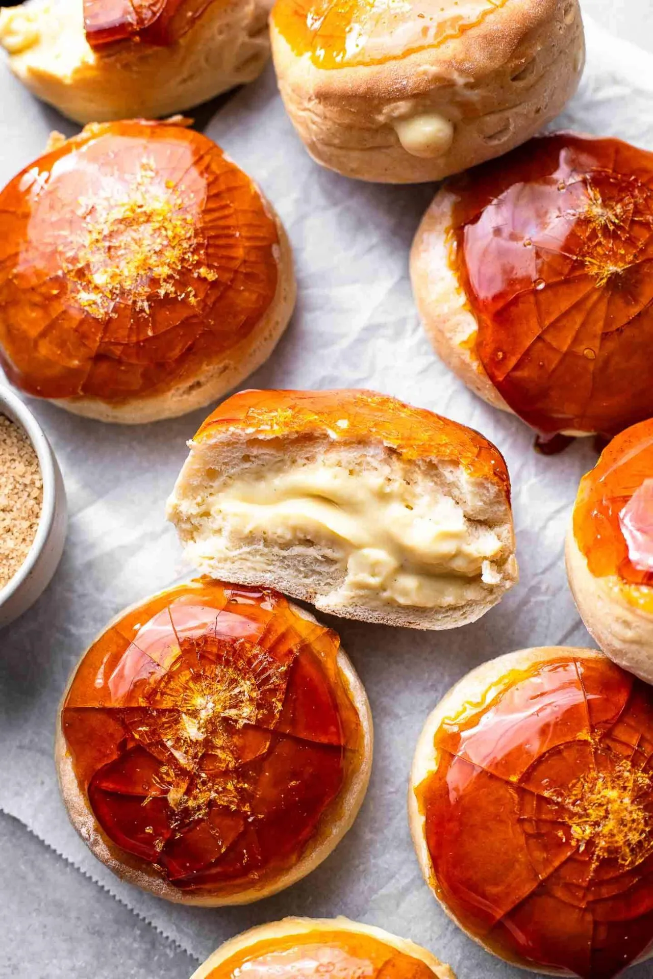 Baked Creme Brulee Donuts