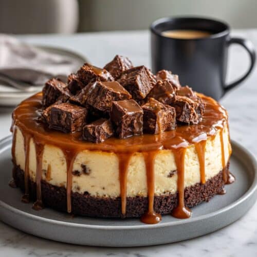 Decadent Caramel Brownie Cheesecake