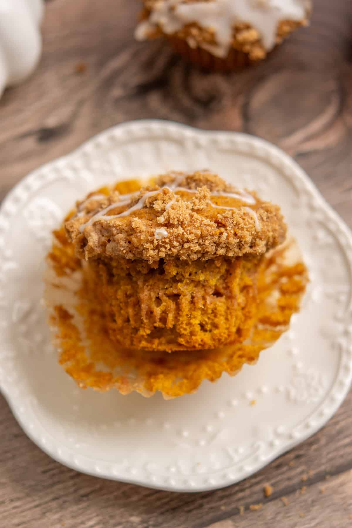 Pumpkin Coffee Cake Muffins