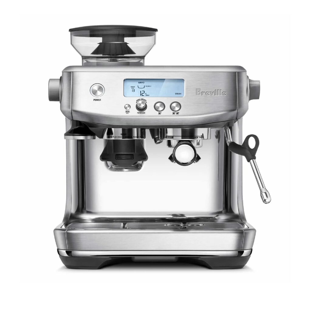 Breville Barista Pro espresso machine in brushed stainless steel