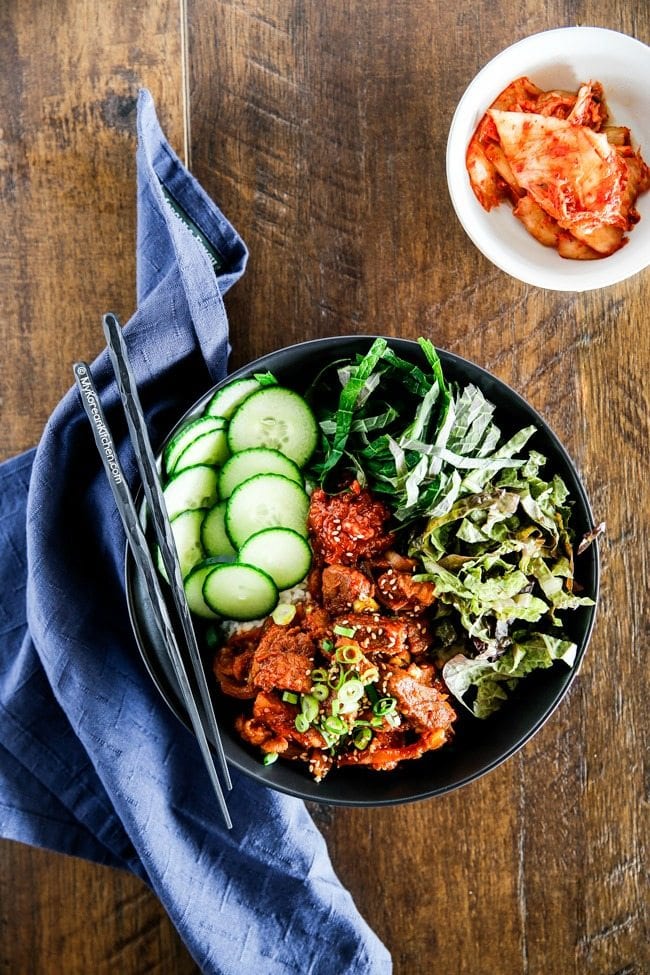 Simple Korean Spicy Pork Bowls