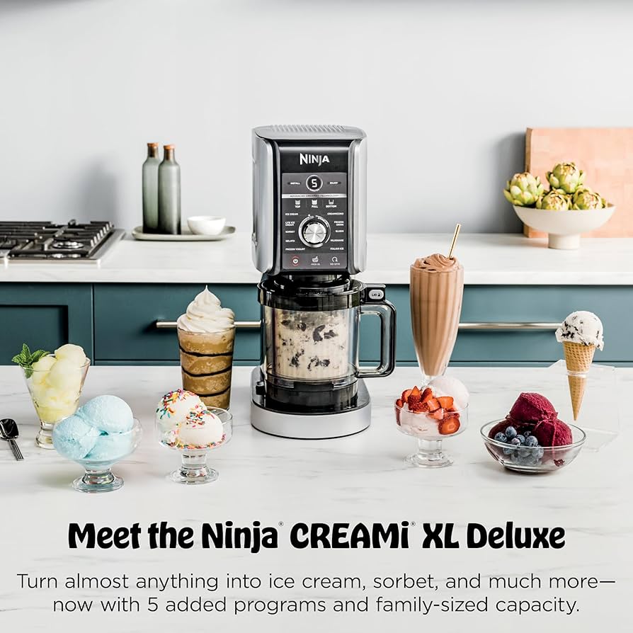 Ninja Creami Deluxe in a modern kitchen setting