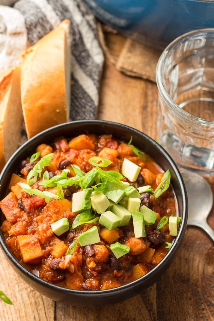 Cozy Butternut Squash Chili process