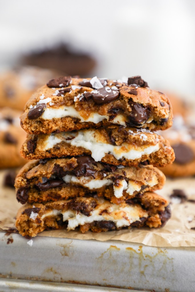 Cheesecake Stuffed Chocolate Chip Cookies