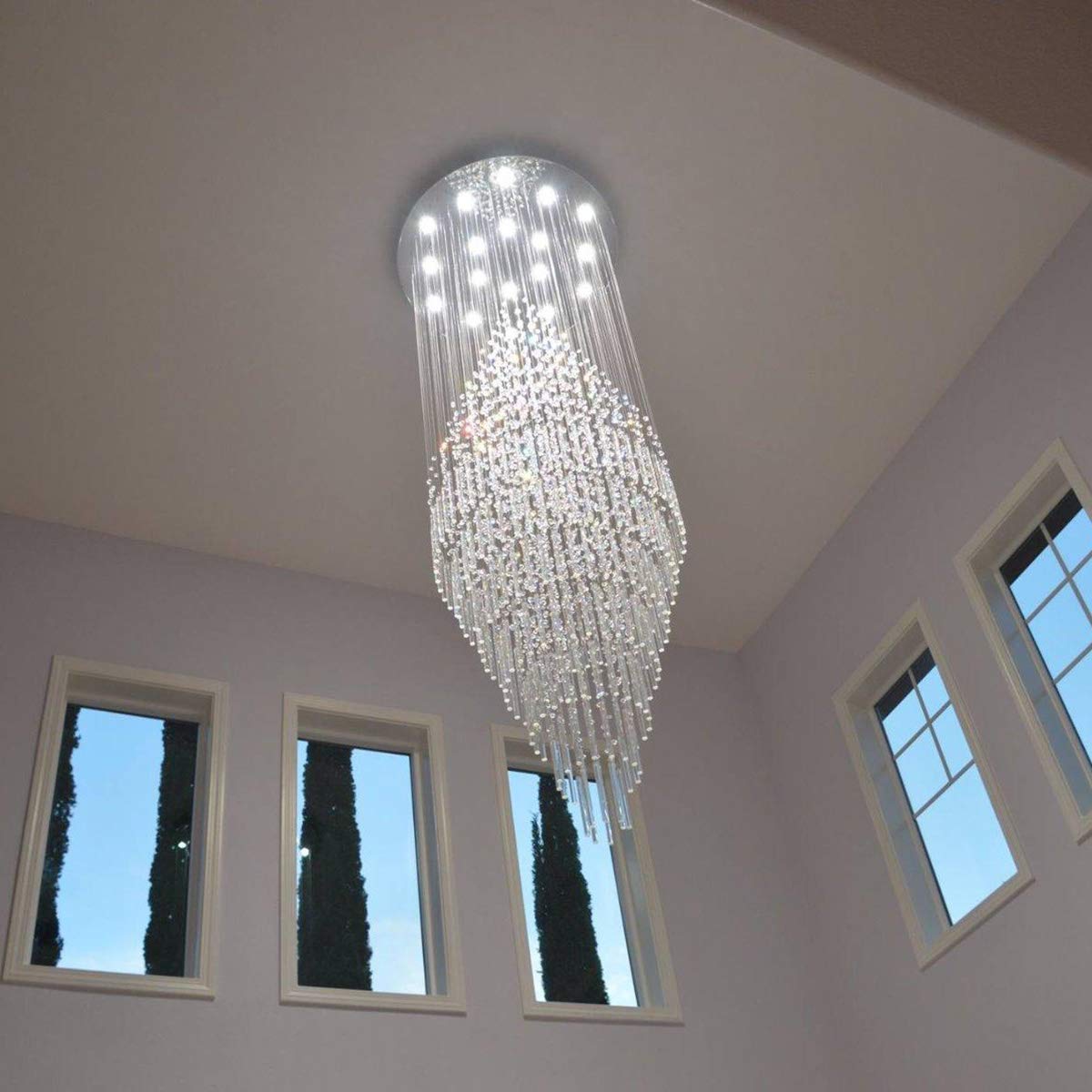 7PM Luxury Crystal Chandelier (18-Lights) – Your Ultimate Lighting Solution for Modern Living Spaces