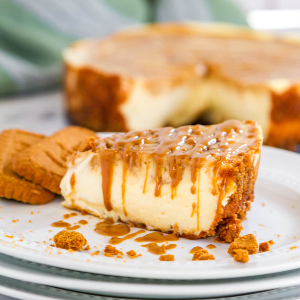 Biscoff Salted Caramel Cheesecake