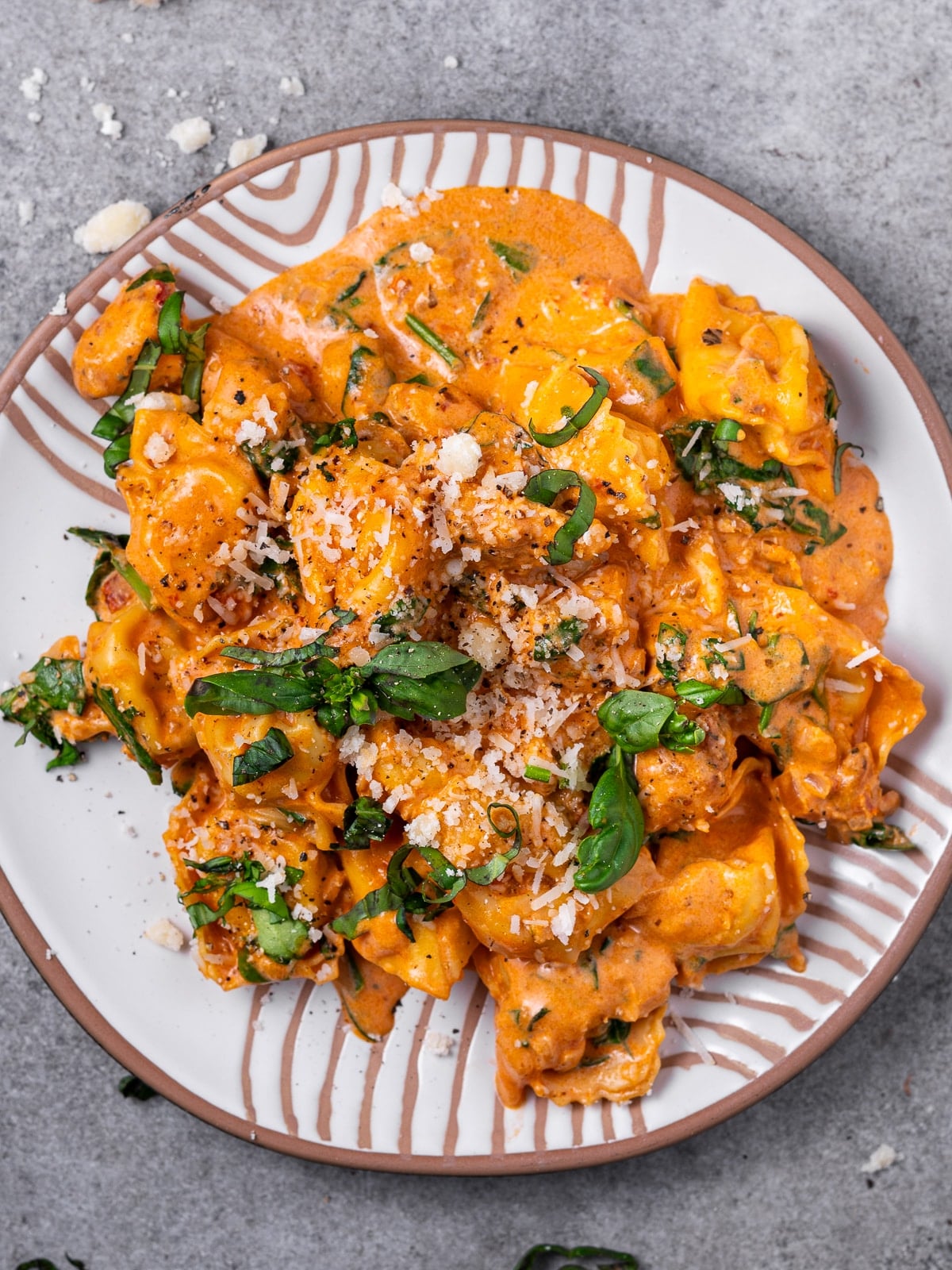 Marry Me Chicken Tortellini presentation