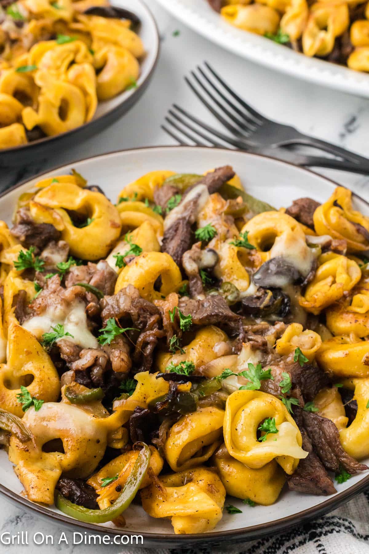 French Garlic Philly Cheesesteak Bread