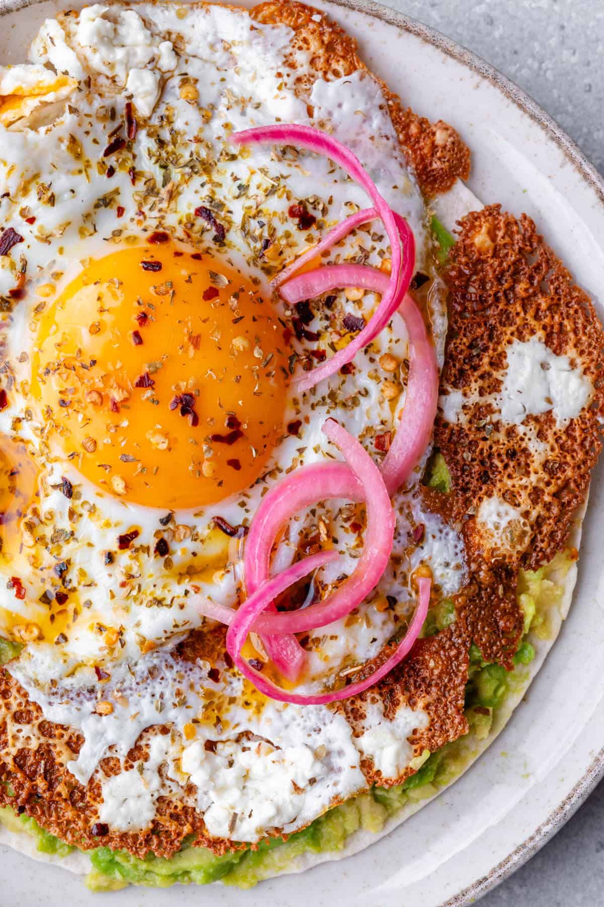 Crispy Feta Fried Eggs