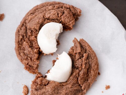Hot Chocolate Marshmallow Cookies