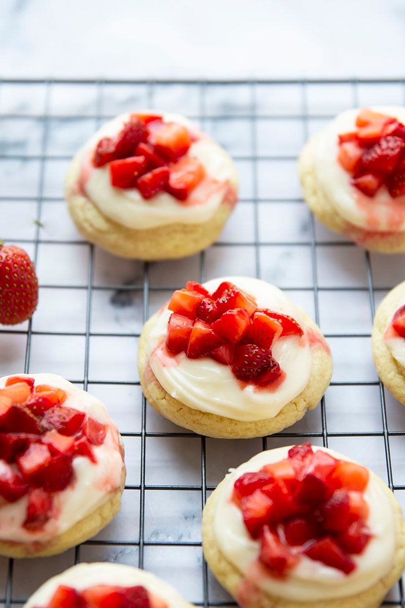 Strawberry Shortcake Cookies process
