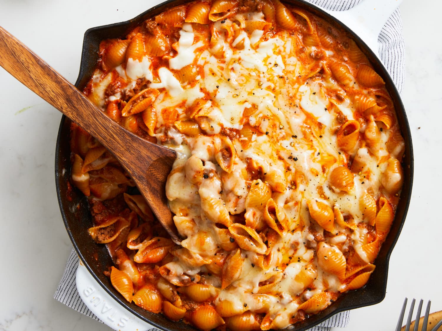 Creamy Beef and Shells a Comfort Food Classic process