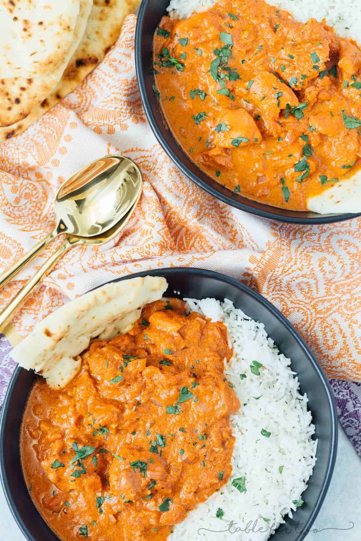30 Minute Stovetop Butter Chicken Indian ingredients