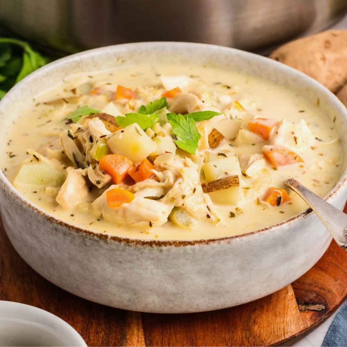 Chicken Potato Soup a Bowl of Comfort and Warmth process