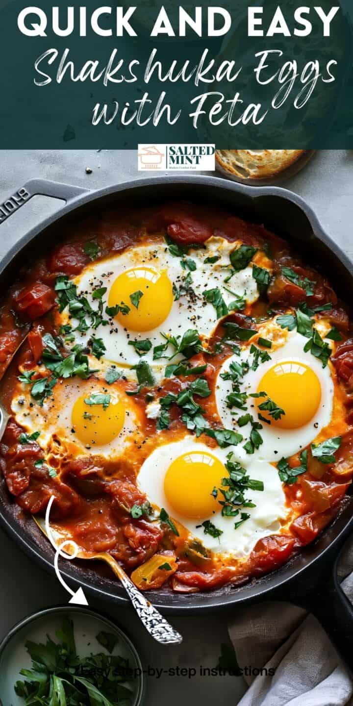 Spicy Turkish Style Baked Eggs Shakshuka