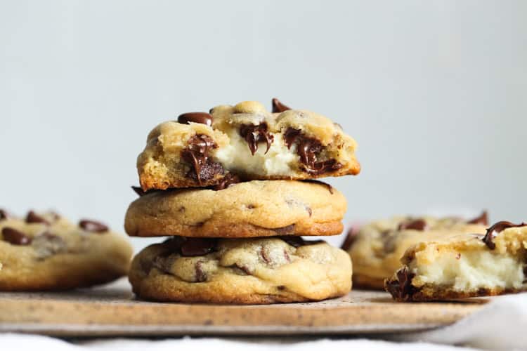 Cheesecake Stuffed Chocolate Chip Cookies