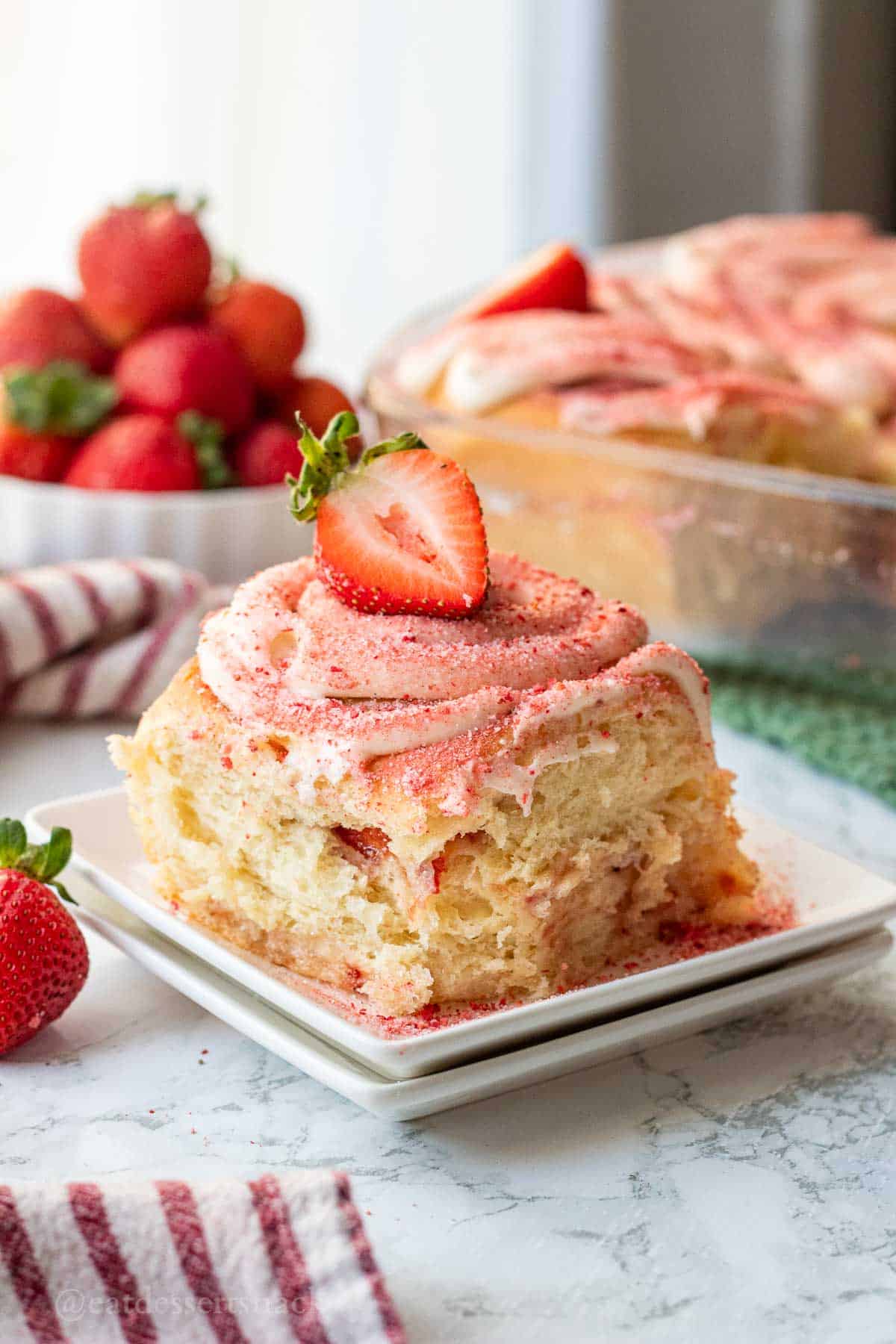 Easy Strawberry Cheesecake Sweet Rolls