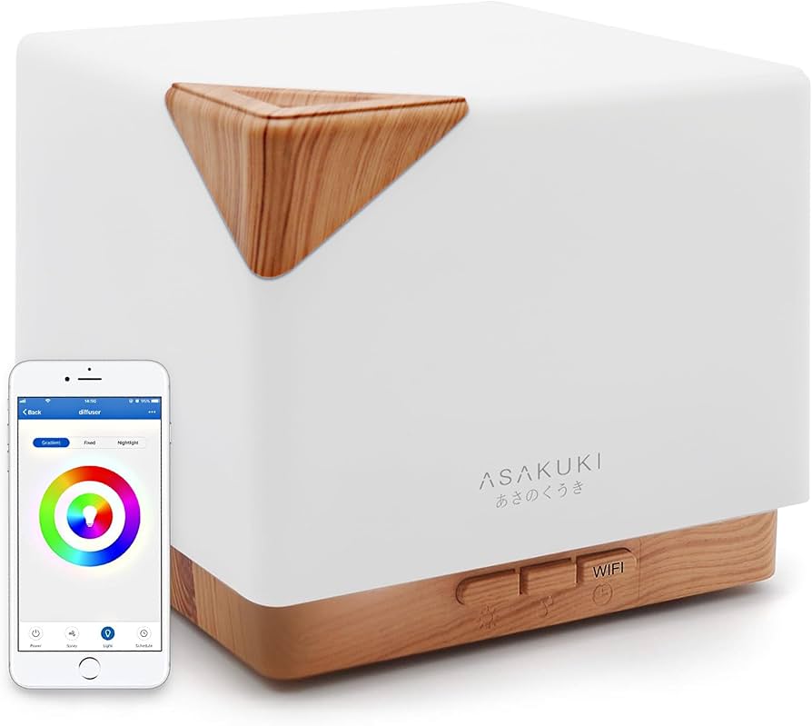 ASAKUKI Smart Wi-Fi Essential Oil Diffuser