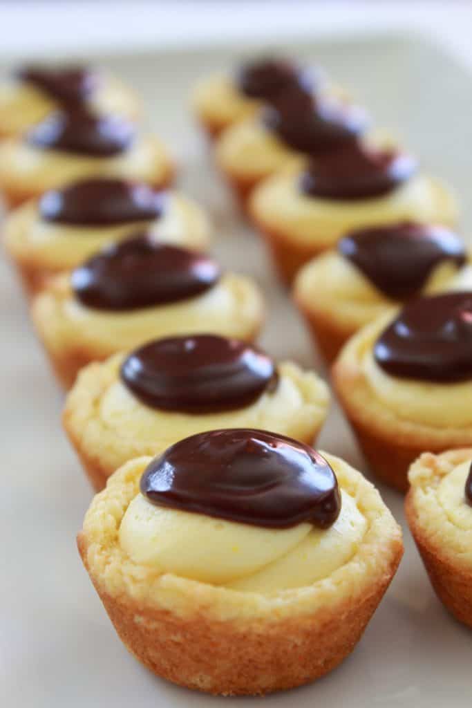 Easy Boston Cream Pie Cookie Bites
