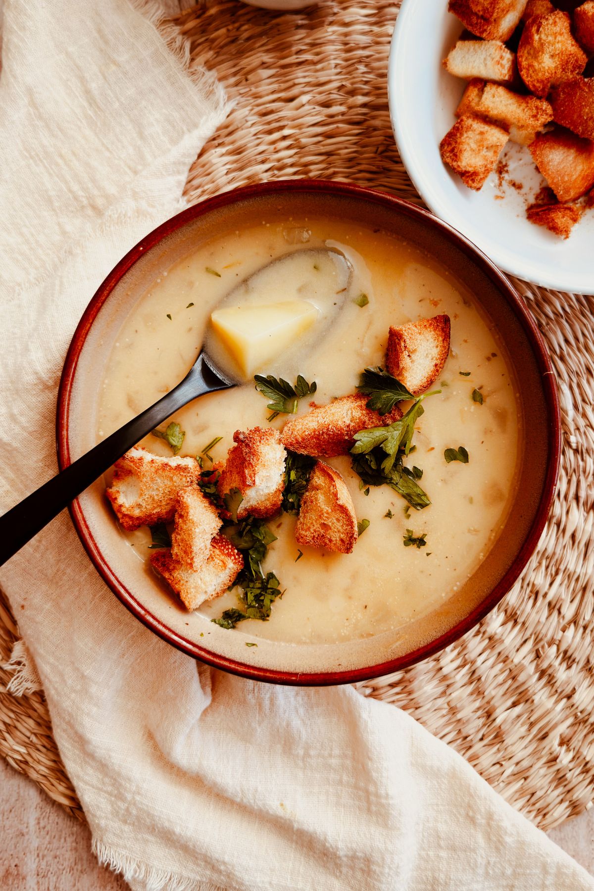 Roasted Garlic Potato Soup a Cozy Bowl of Comfort