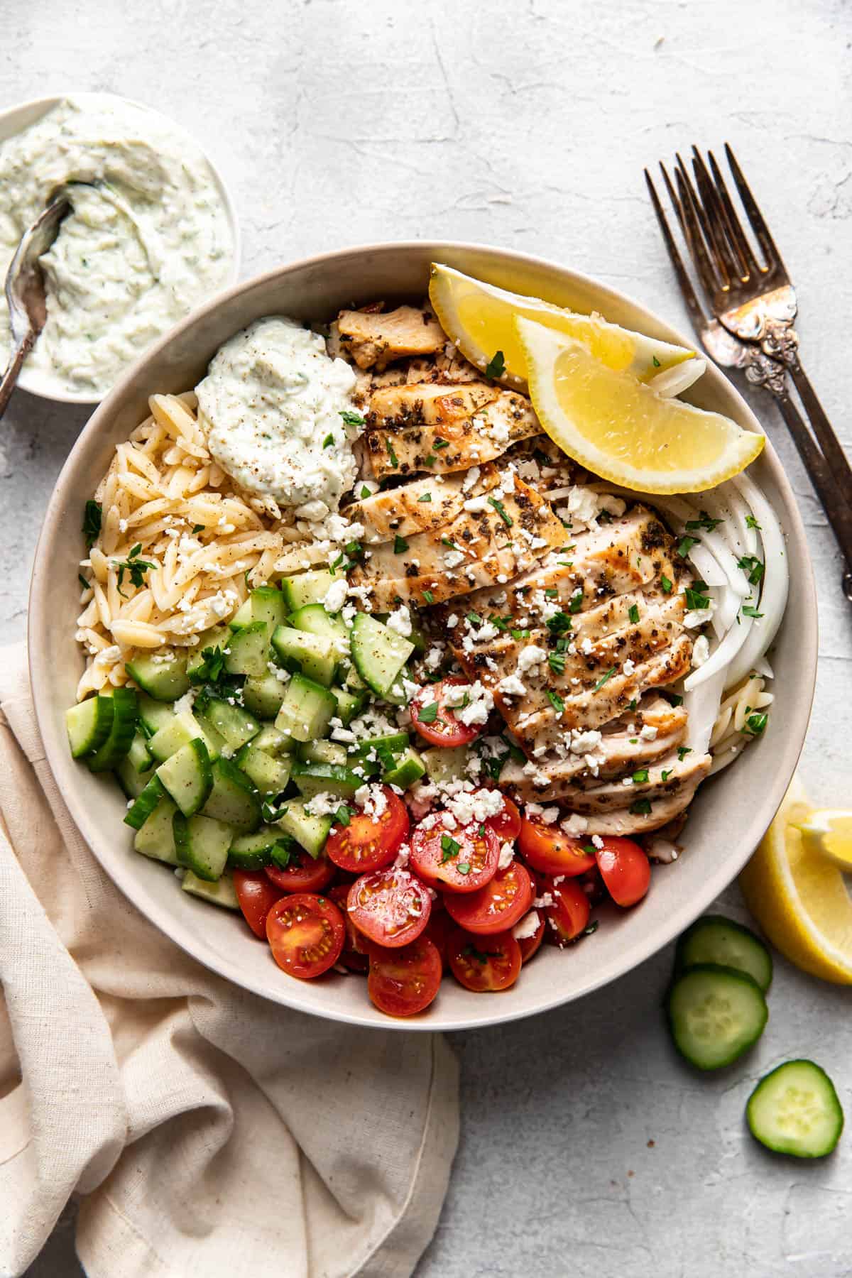 Greek Chicken Orzo Bowls second image