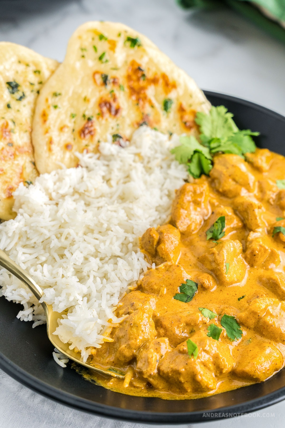 30 Minute Stovetop Butter Chicken Indian presentation