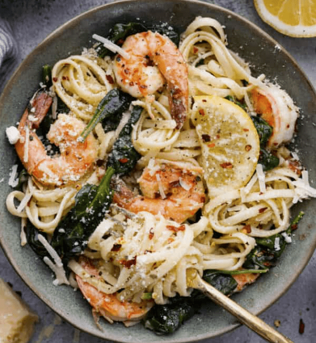 Lemon Butter Garlic Shrimp Pasta - step 2