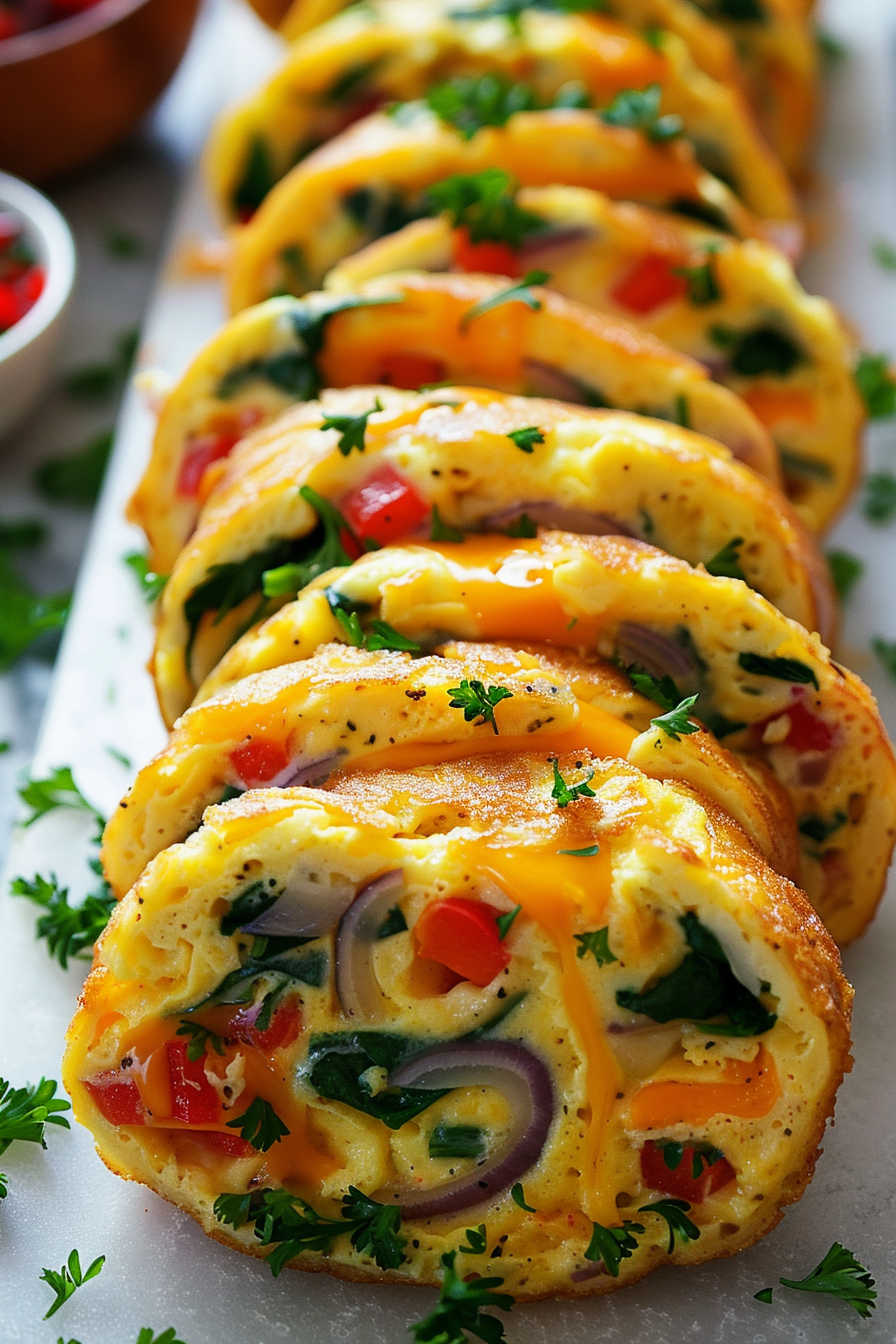 Effortless Veggie Omelette Roll - step 2