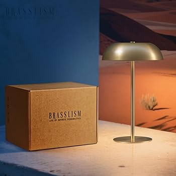 BRASSLISM Gold Cordless Table Lamp